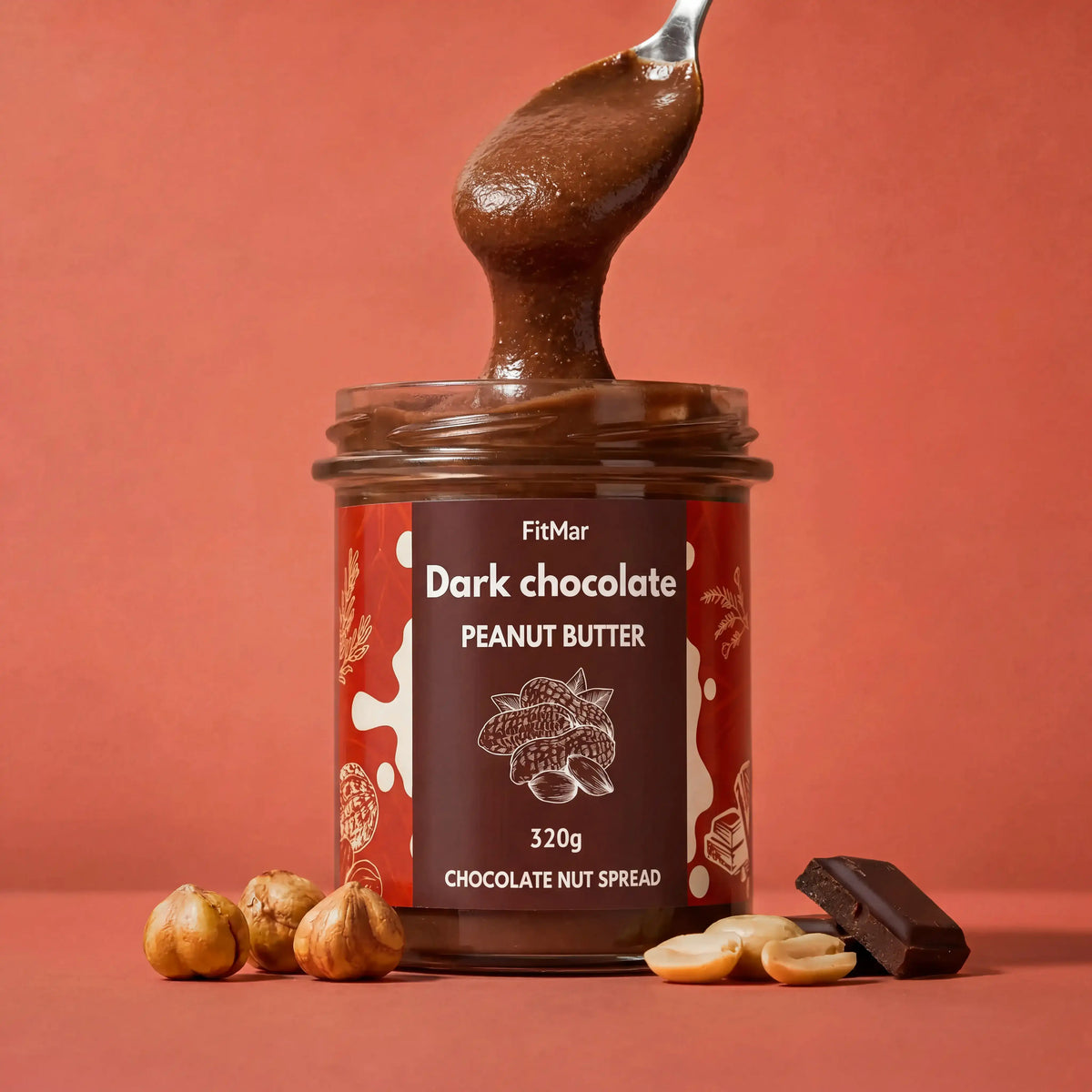 Pindacrème met pure chocolade